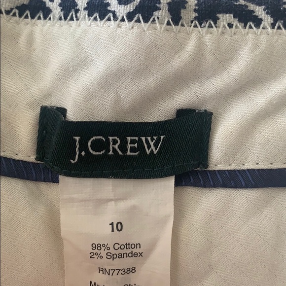 JCrew Navy & White Printed Shorts - Picture 3 of 4